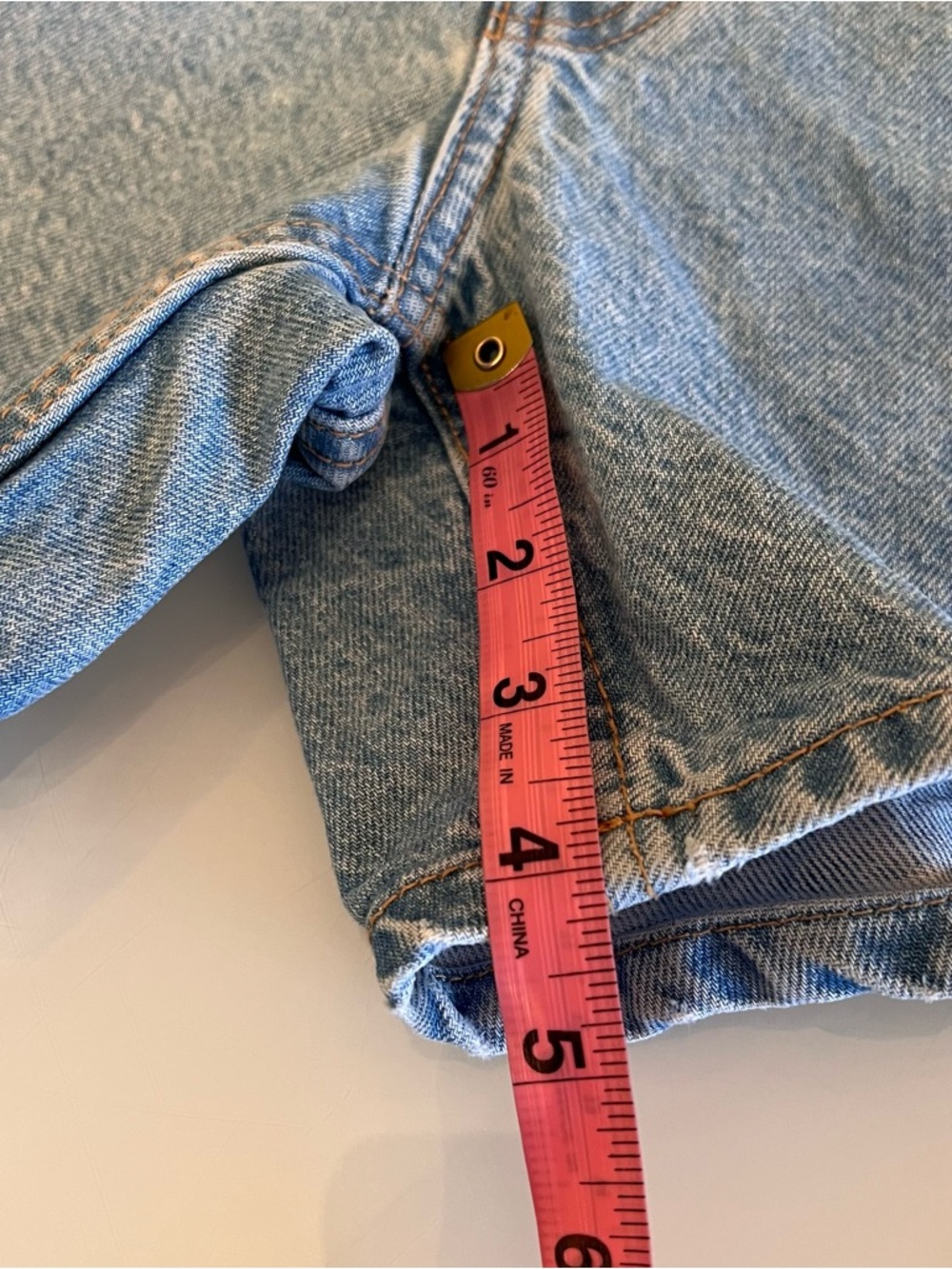 ZARA high waist denim shorts cotton mom fit vintage blue summer - Picture 7 of 9